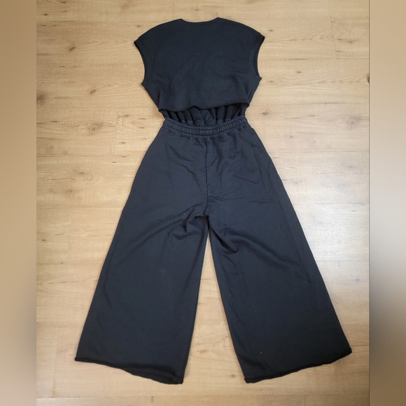 T ALEXANDER WANG French Terry Back Slit Jumpsuit - Picture 8 of 11